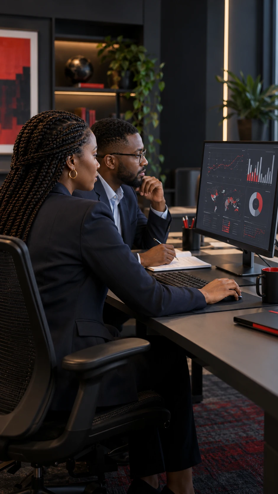 Data professionals collaborating