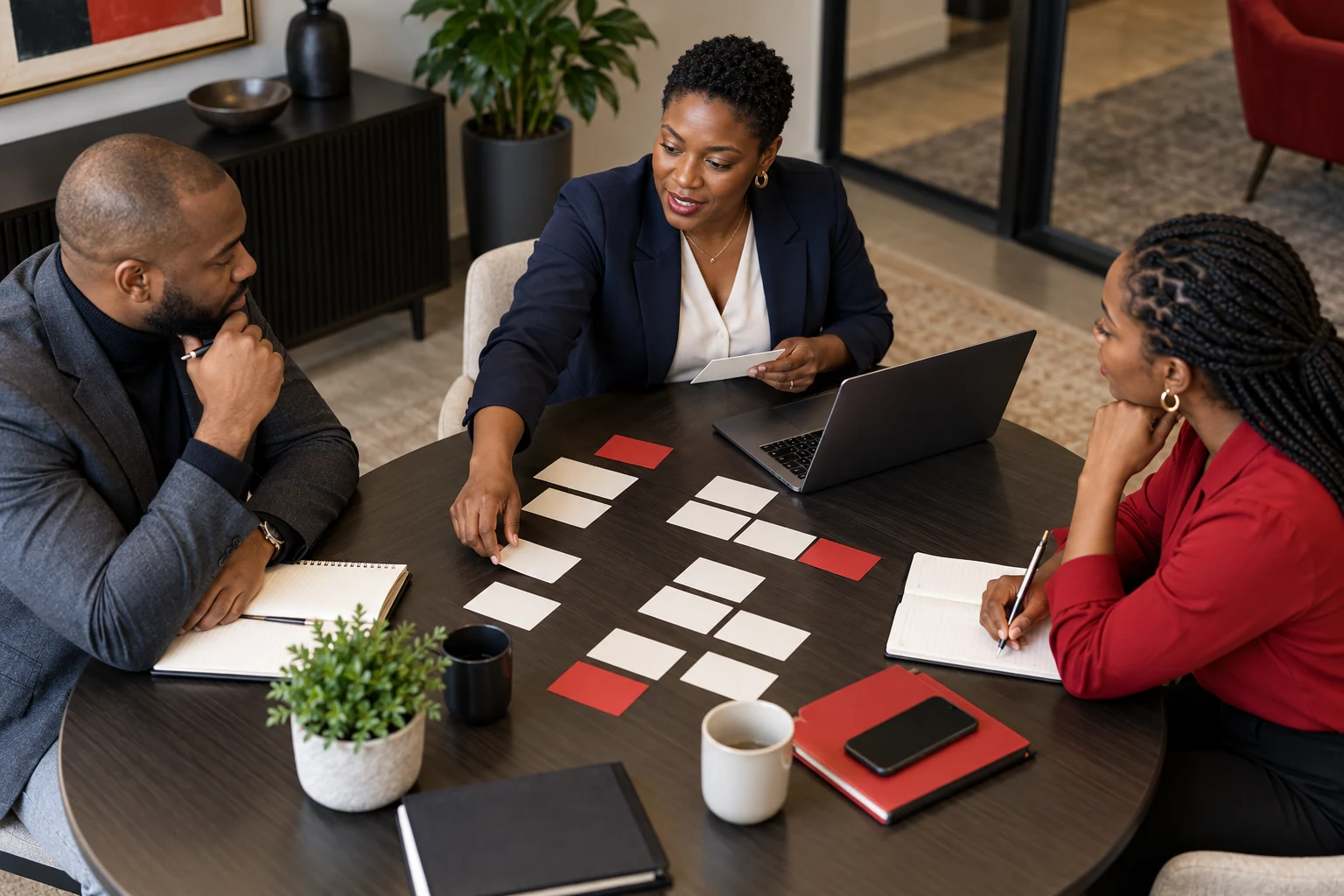Program managers and engineers coordinating delivery decisions