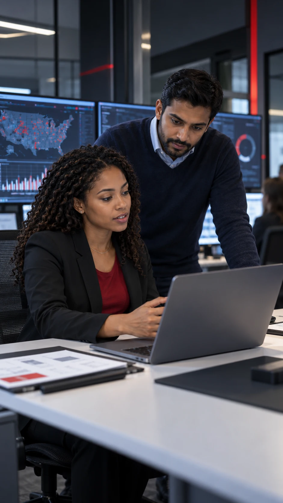 Data professionals collaborating